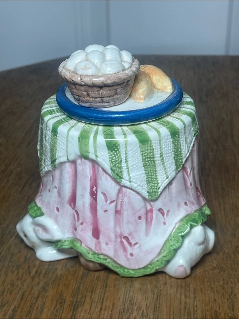 Vintage Fitz & Floyd Bunny Cream & Sugar Set 1993 Hand Painted Easter